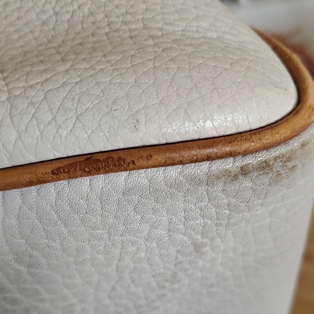 Dooney & Bourke Cream and Tan Satchel/leather Speedy - Picture 10 of 11